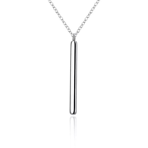 NIB Bar 925 sterling silver necklace - Picture 4 of 4